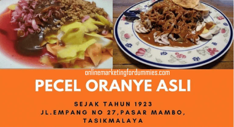 Pecel Oranye Tasikmalaya: Kuliner Tradisional yang Menggoda Selera